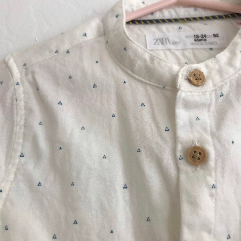 Zara baby boy long sleeve dress shirt